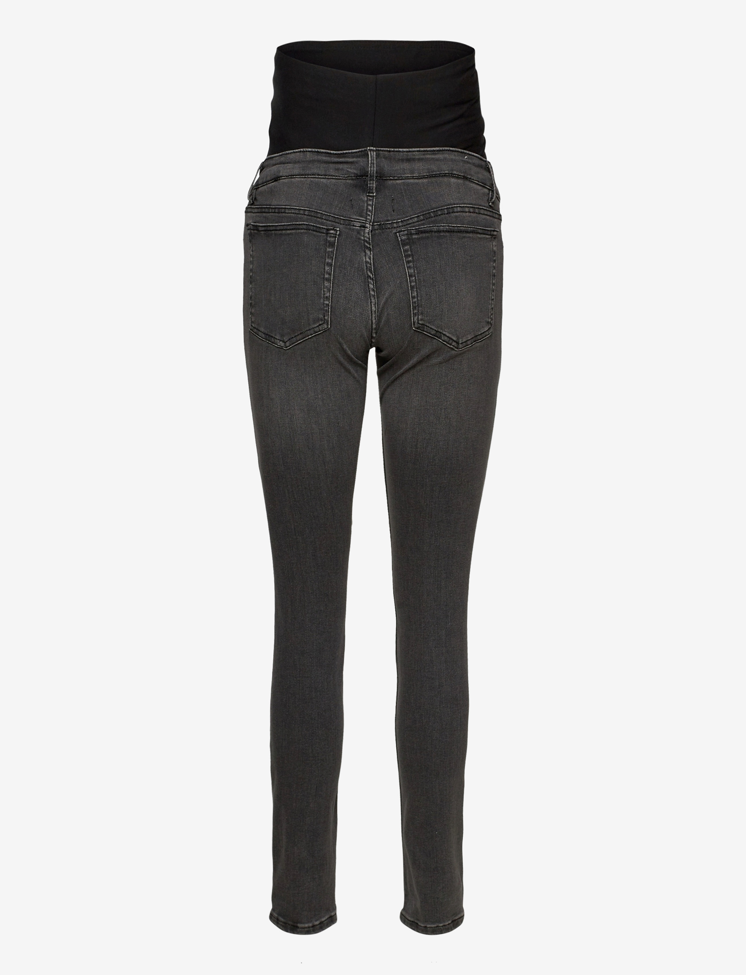 Lindex - Trousers denim  MOM Clara blac - bas - black - 1