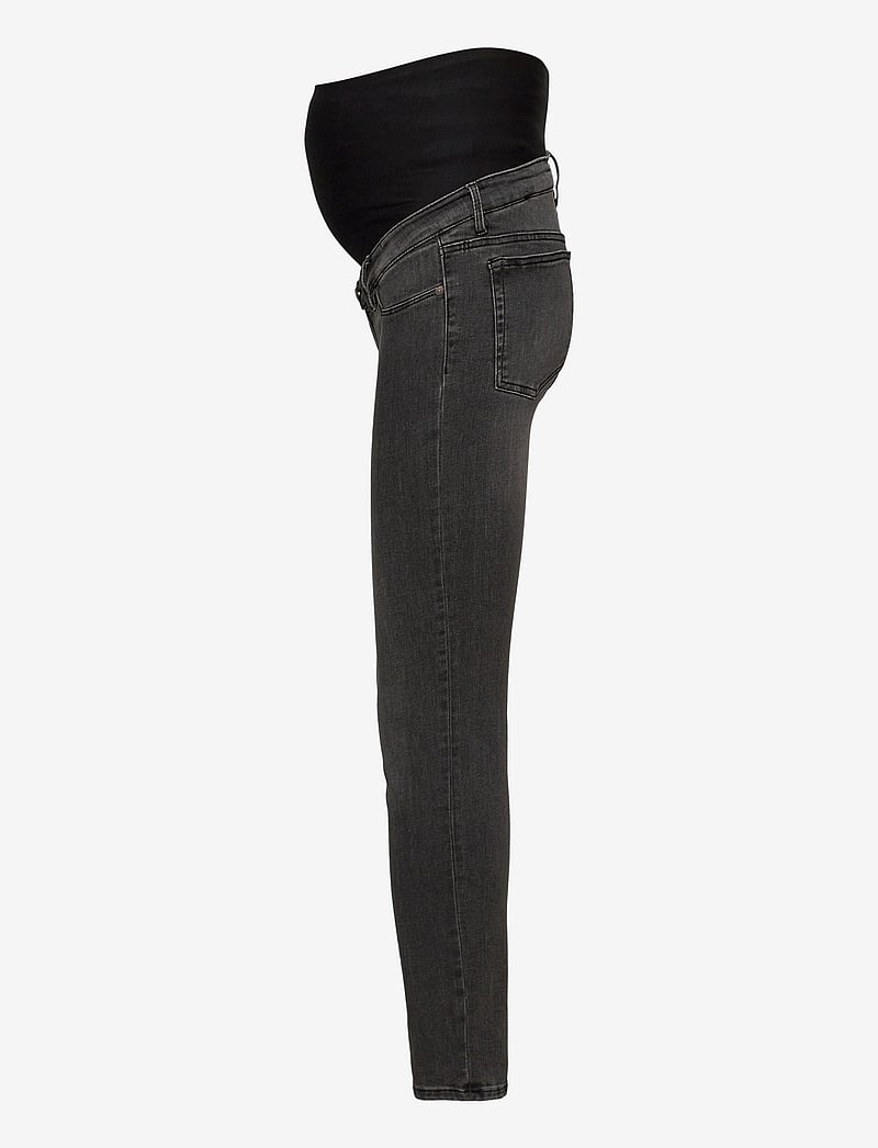 Lindex - Trousers denim MOM Clara blac - underdele - black - 2