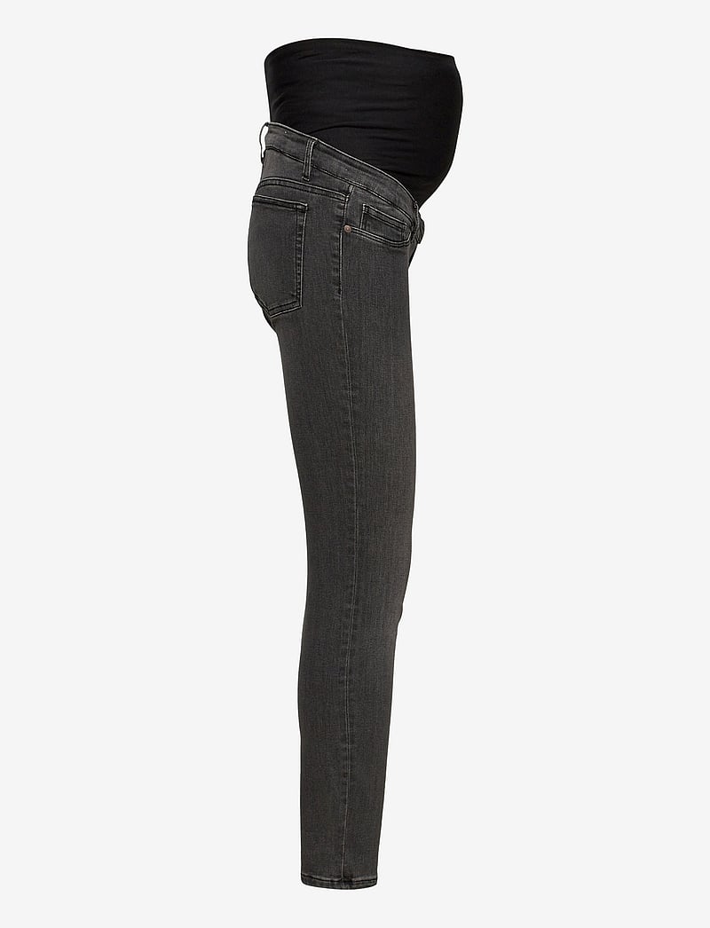 Lindex - Trousers denim MOM Clara blac - underdele - black - 3