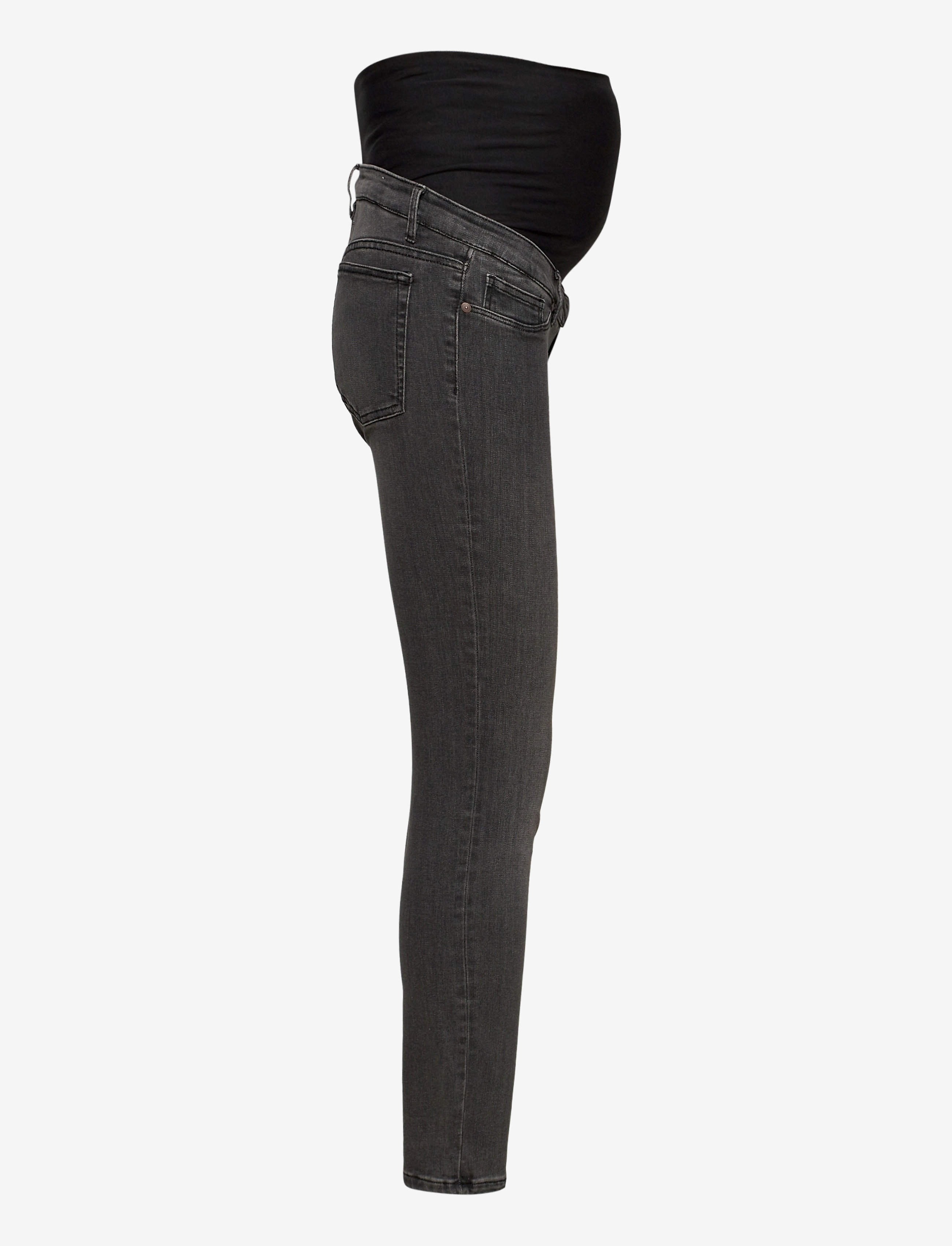 Lindex - Trousers denim  MOM Clara blac - bas - black - 3