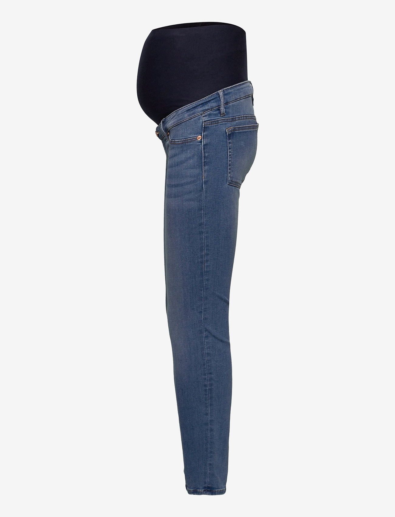 Lindex - Trousers denim MOM Clara blue - underdele - blue - 2