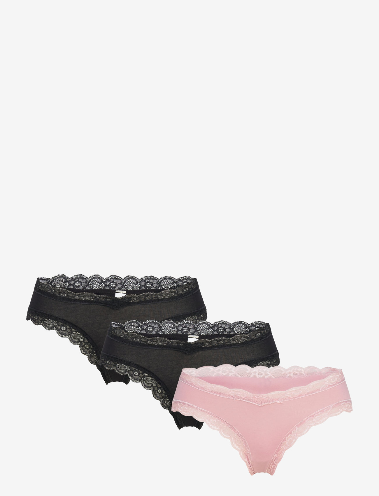 Lindex - Brief 3 p cotton maternity Br - undertøj - dusty pink - 1