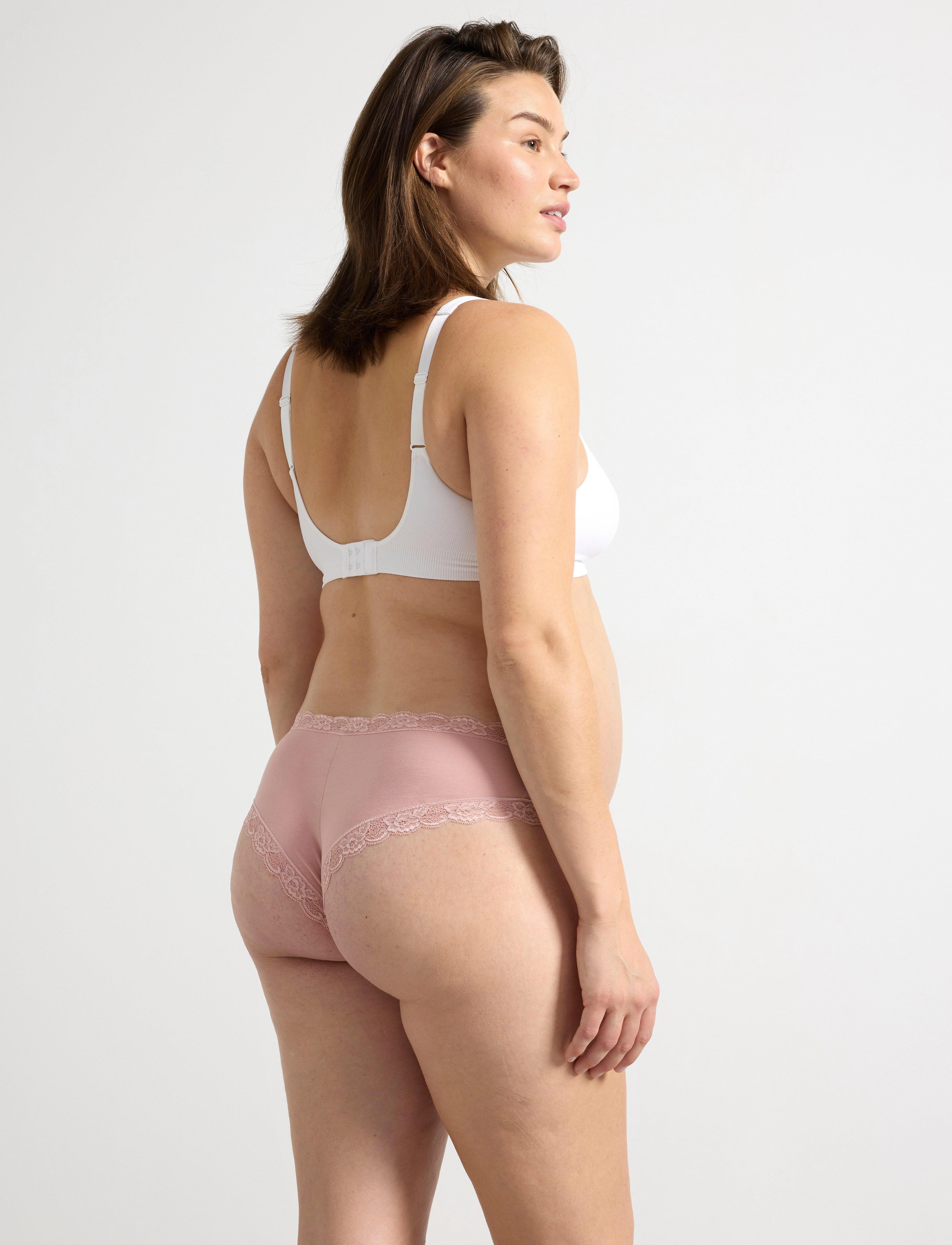 Lindex - Brief 3 p cotton maternity Br - ondergoed - dusty pink - 2