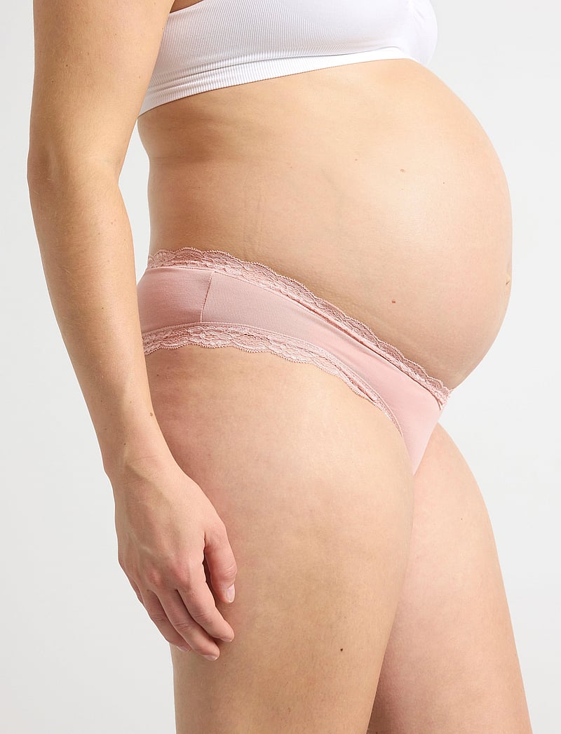Lindex - Brief 3 p cotton maternity Br - pesu ja aluspesu - dusty pink - 3