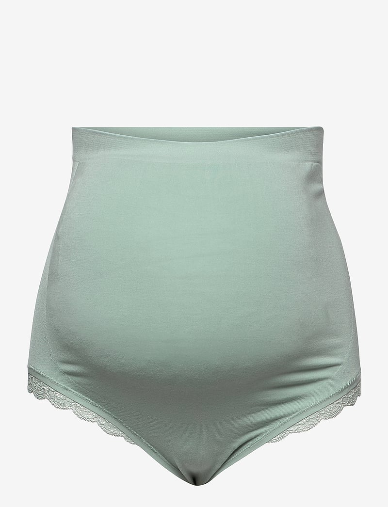 Lindex - Brief Maternity Brz high Seam - underkläder - light dusty aqua - 1