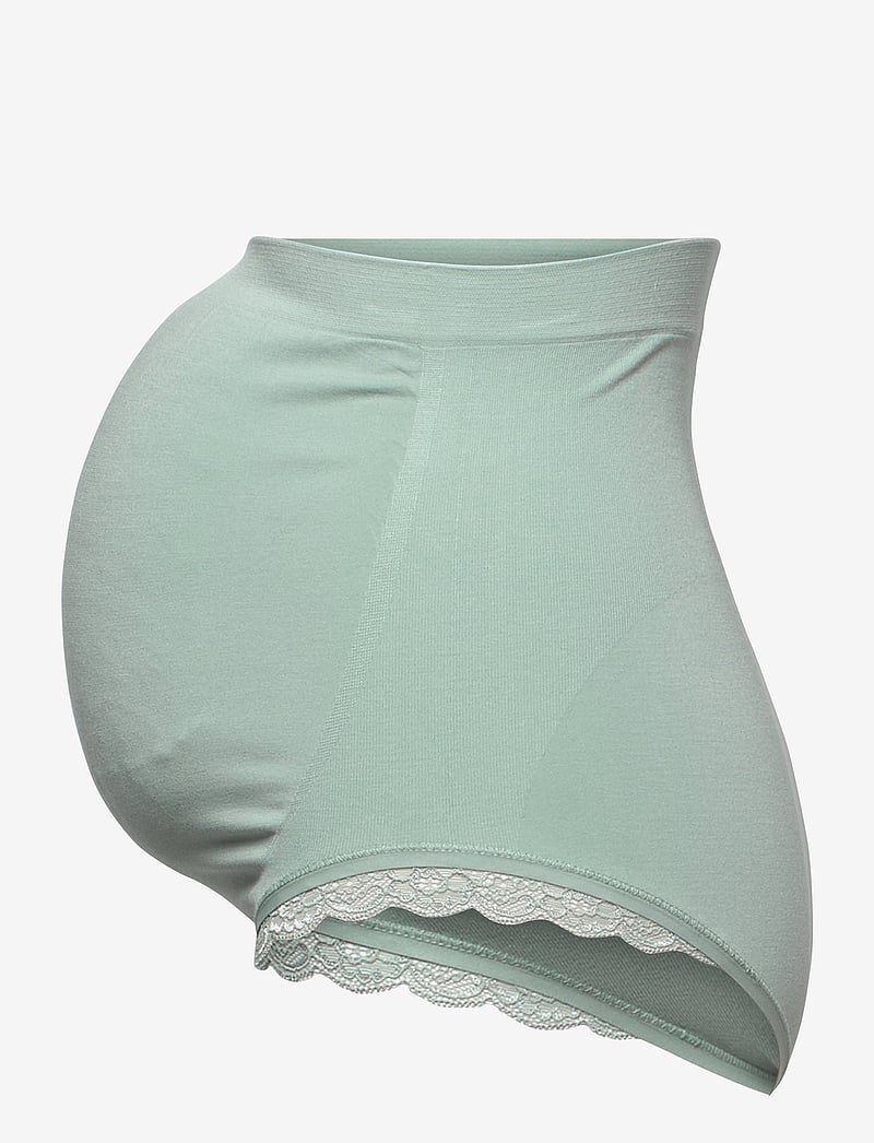 Lindex - Brief Maternity Brz high Seam - underkläder - light dusty aqua - 3