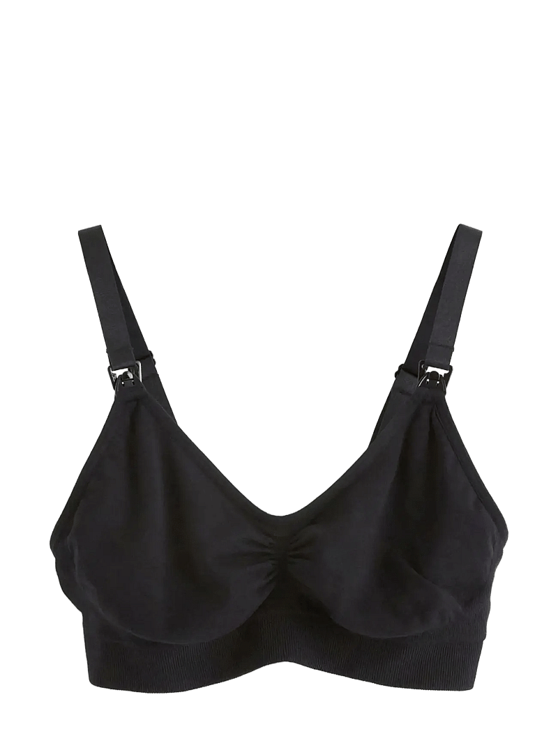 Lindex - Bra seamless nursing eco moda - underkläder - black - 1