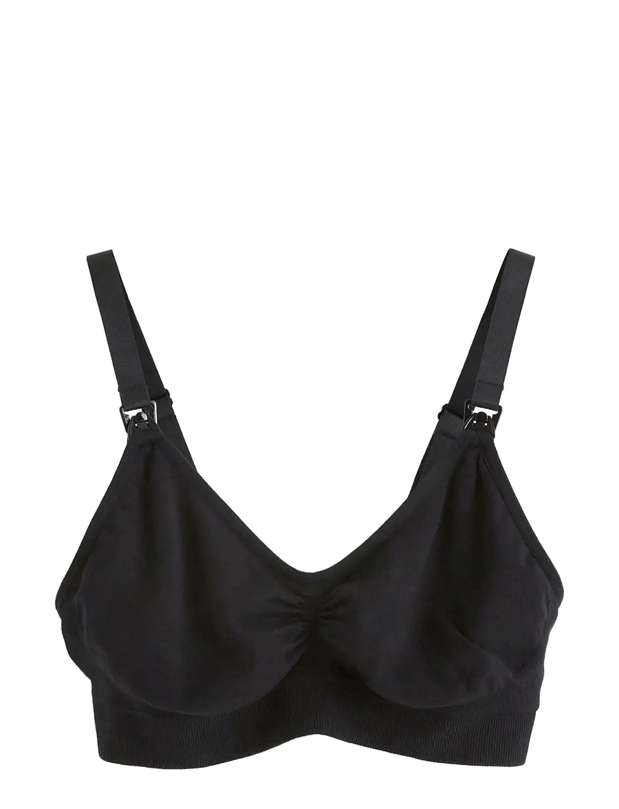Lindex - Bra seamless nursing eco moda - underkläder - black - 1