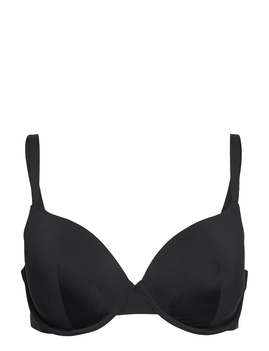 Lindex - Bra T shirt Love - bøjle-bh’er - black - 1