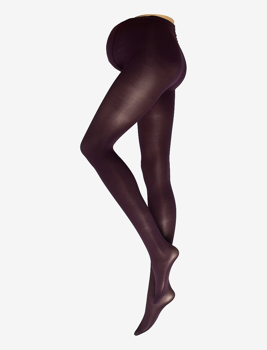 Lindex - Tights 50den recycled 3D MOM - dark lilac - 1