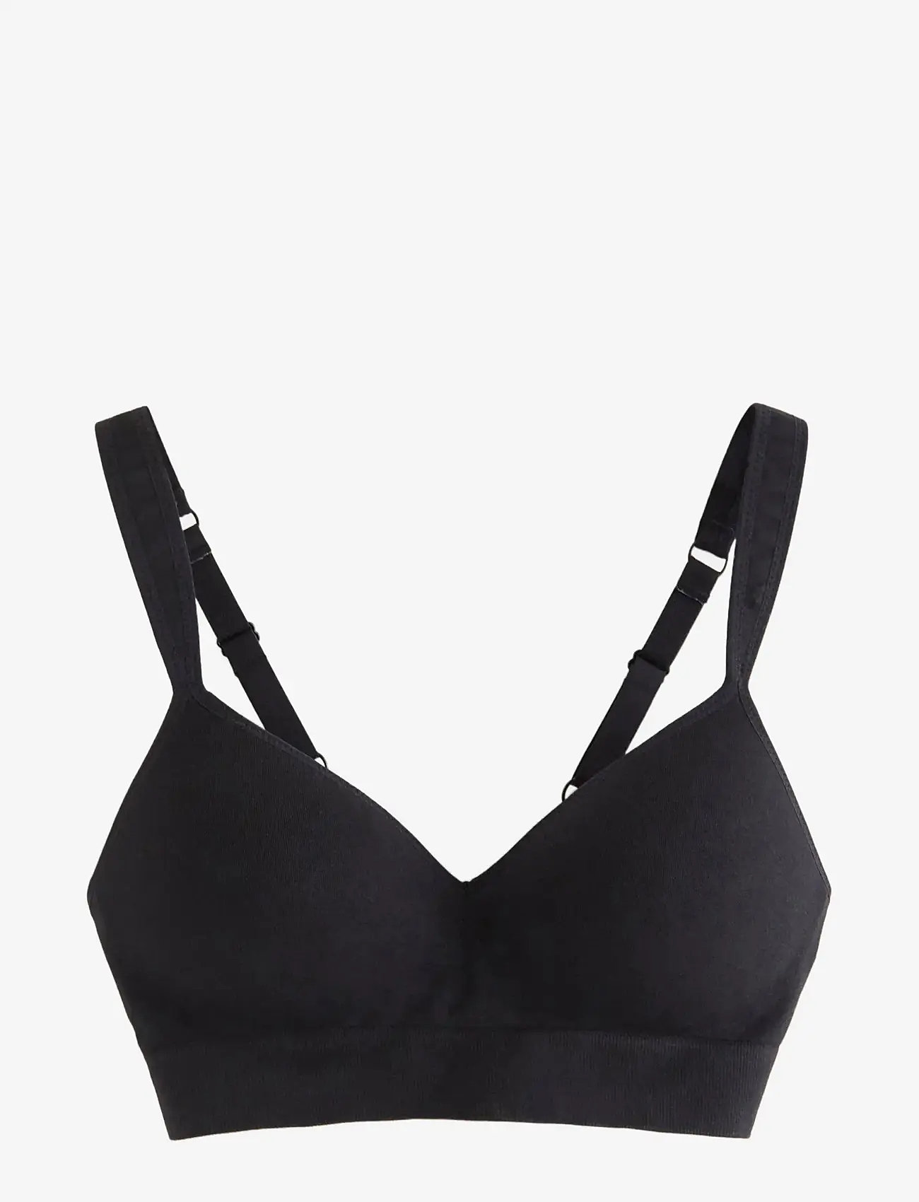 Lindex - Sports bra Sofie seamless - lav støtte - black - 1