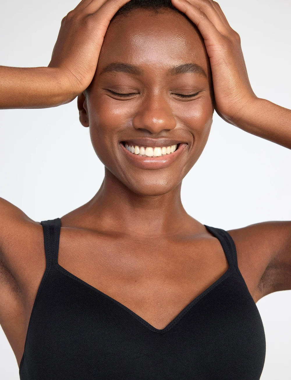 Lindex - Sports bra Sofie seamless - leichter halt - black - 3