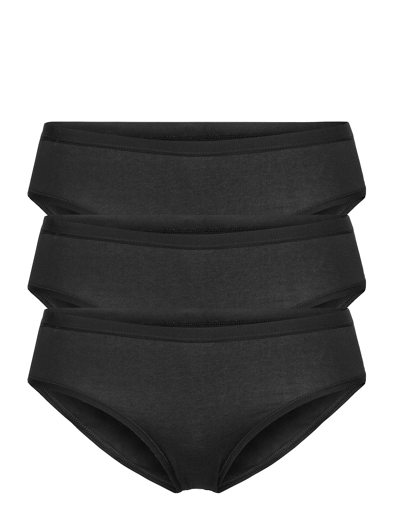 Lindex - Brief 3 pack Carin Bikini reg - majtki - black - 1