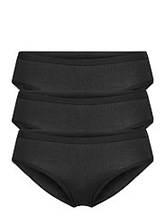 Lindex - Brief 3 pack Carin Bikini reg - majtki - black - 1