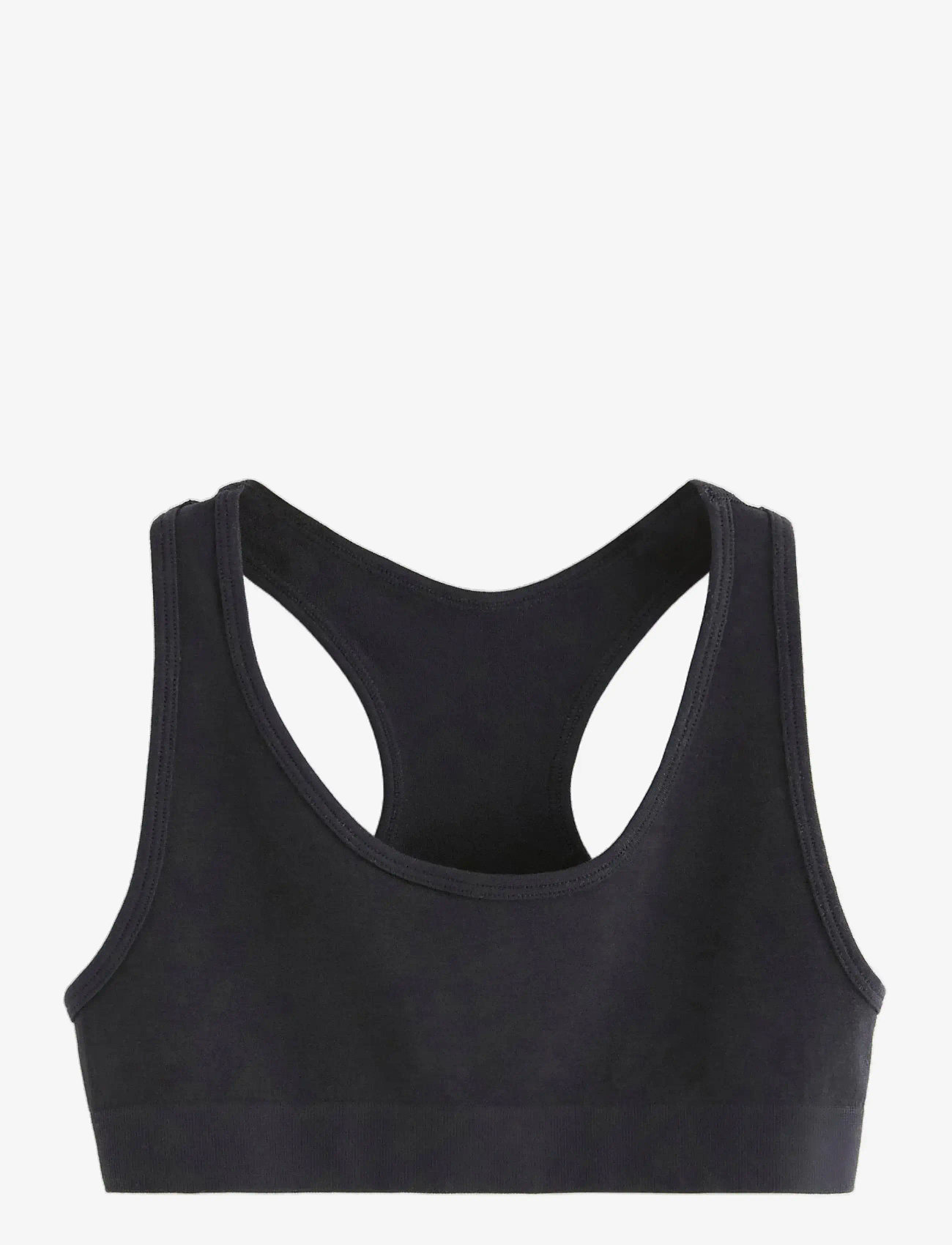 Lindex - top seamless basic - efterårstøj - black - 0