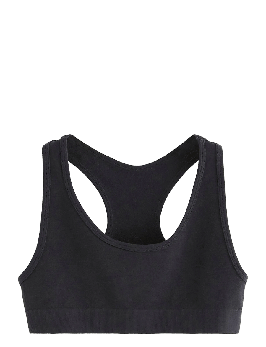 Lindex - Seamless short top - oberteile - black - 0