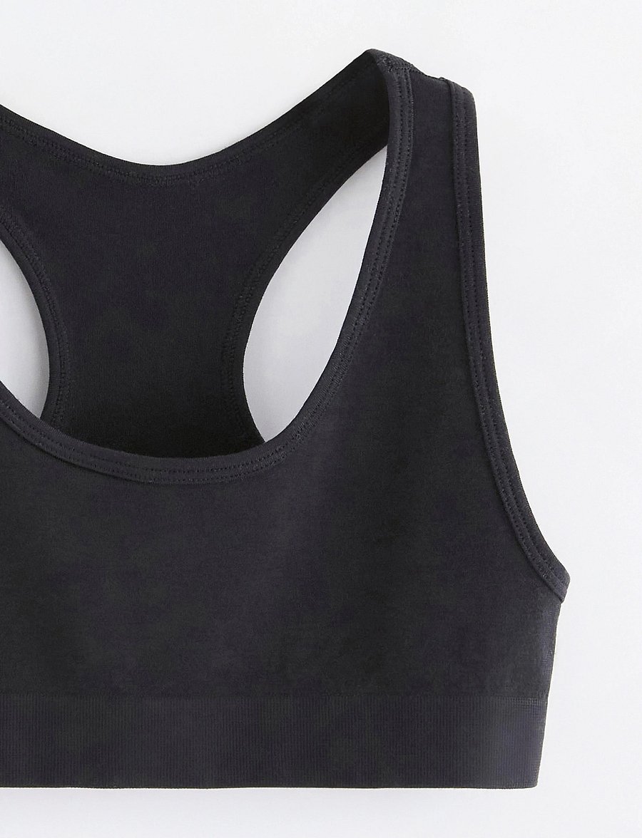 Lindex - Seamless short top - oberteile - black - 2