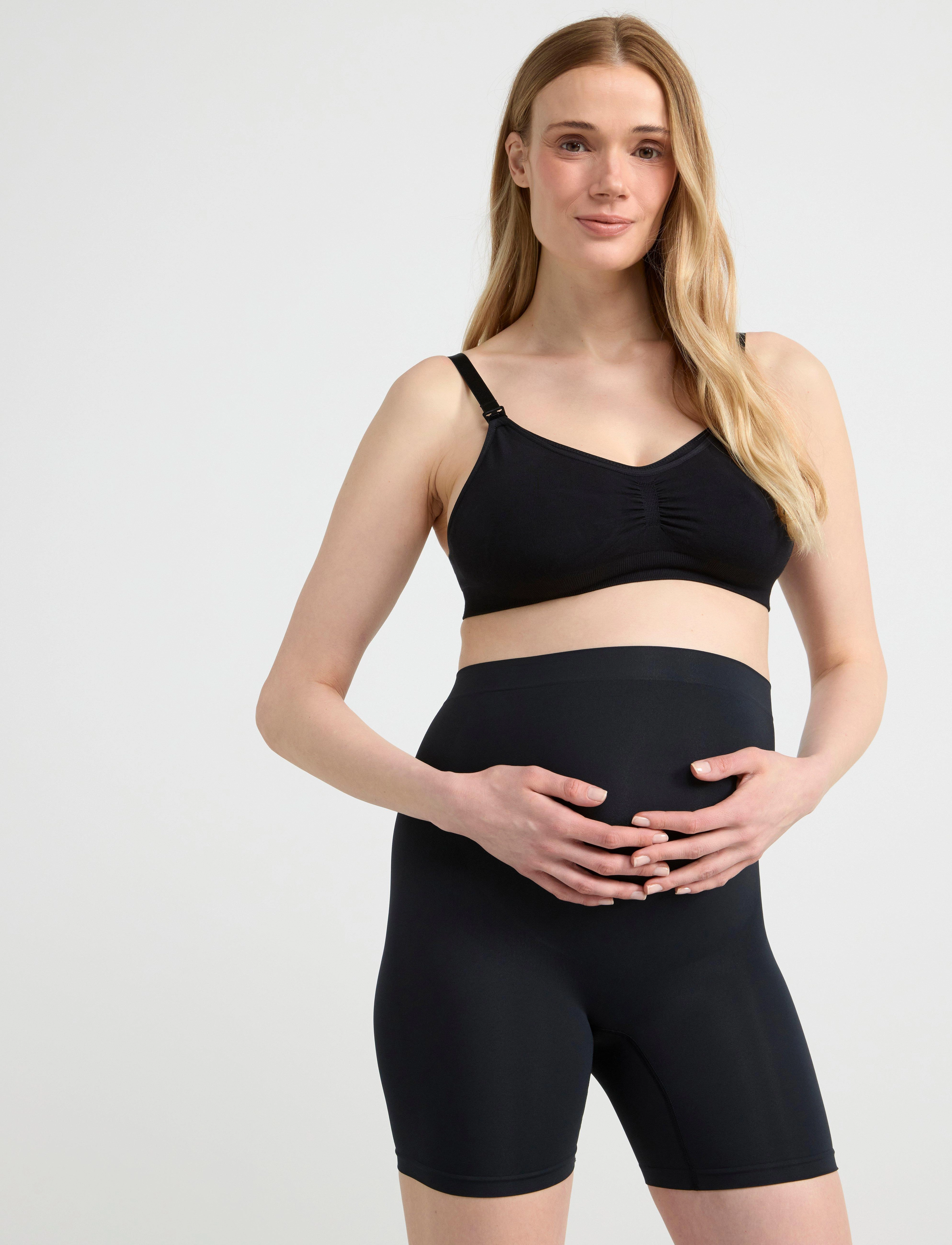 Lindex Brief Seamless Biker high MOM - Shapewear - BLACK / black