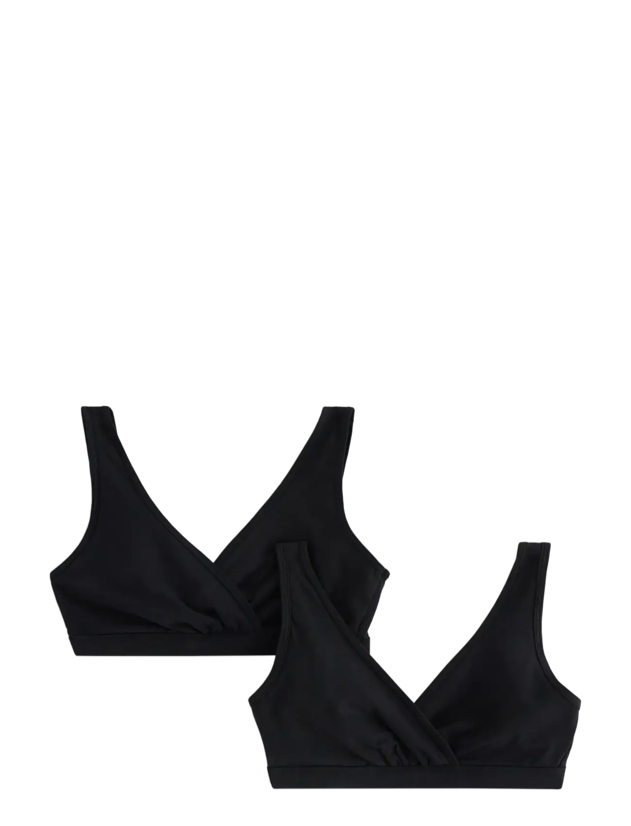 Lindex Bra Nursing Wrap top CO 2 p - Lindex - BLACK / black