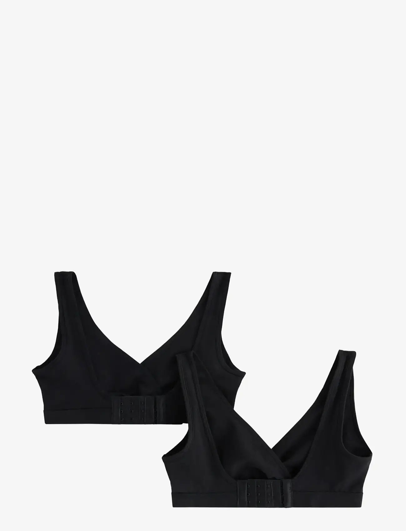 Lindex - 2-pack nursing bra - tugikaarteta rinnahoidjad - black - 1