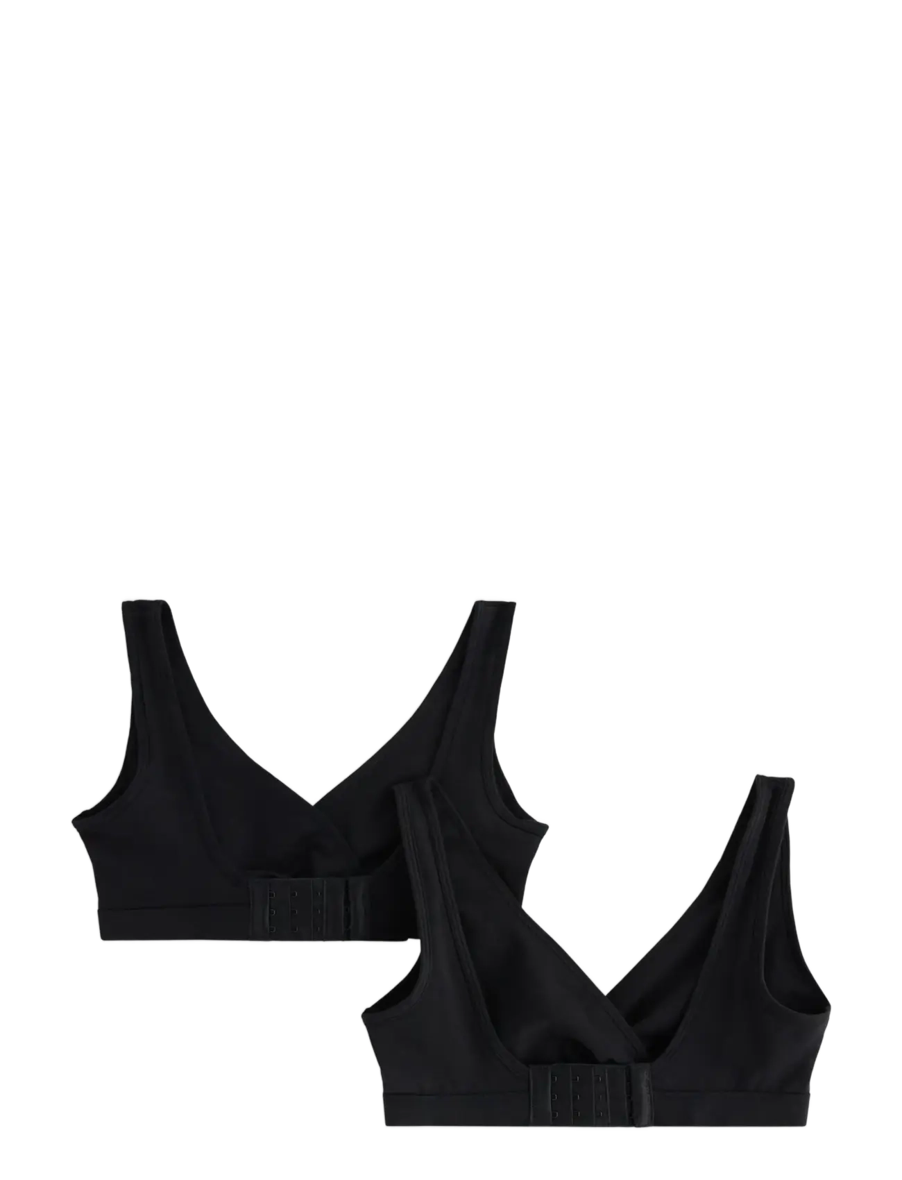 Lindex - Bra Nursing Wrap top CO 2 p - non wired bras - black - 1