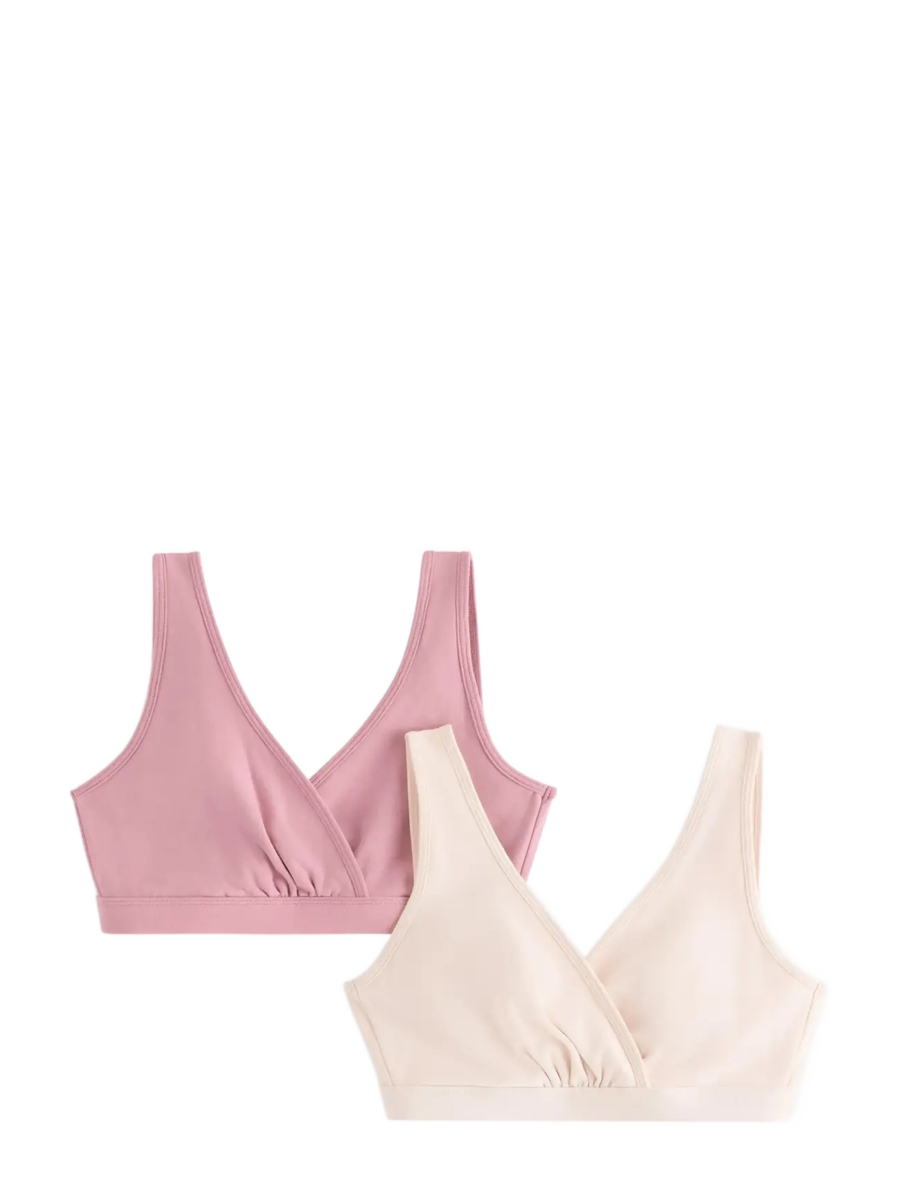 Lindex 2-pack nursing bra - Miękkie biustonosze - DARK DUSTY PINK / pink/rose