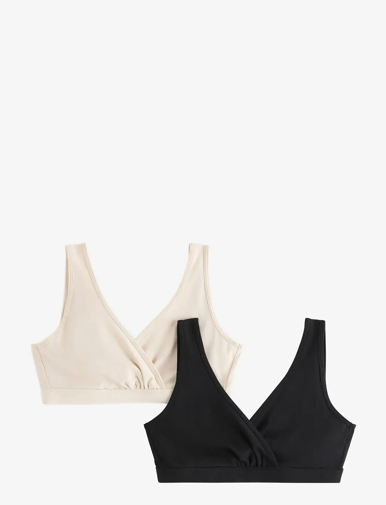 Lindex - 2-pack nursing bra - bügellose bhs - light beige - 1