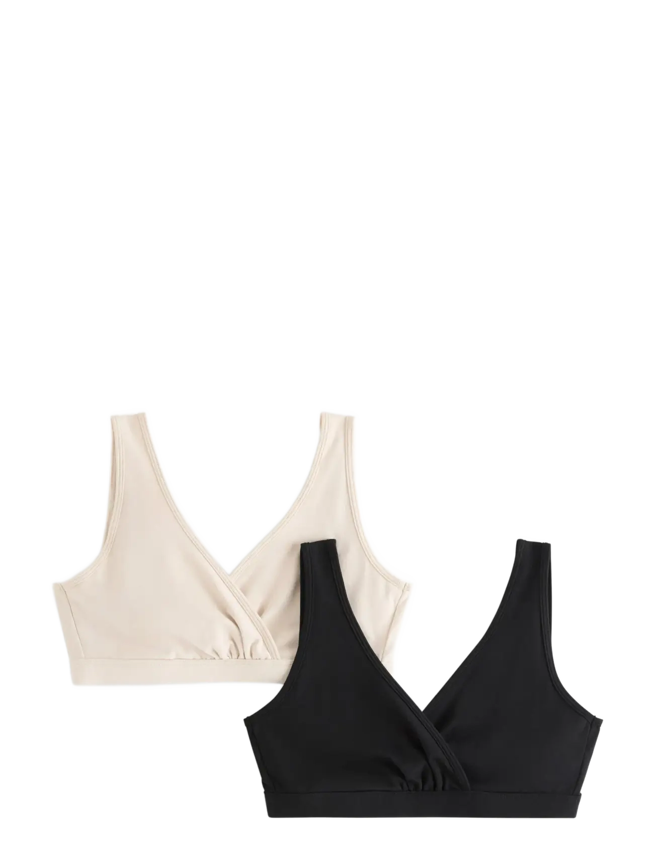 Lindex 2-pack nursing bra - Nieuwe Mode - LIGHT BEIGE / black