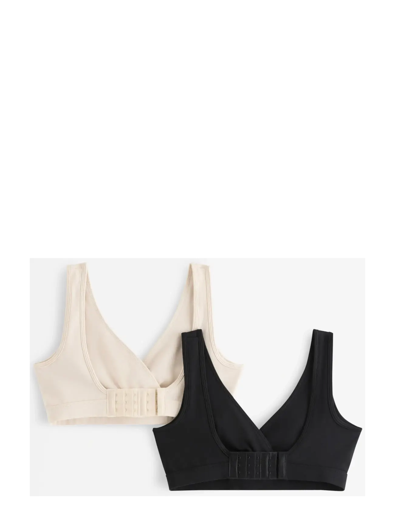Lindex - Bra Nursing Wrap top CO 2 p - kaarituettomat rintaliivit - light beige - 2