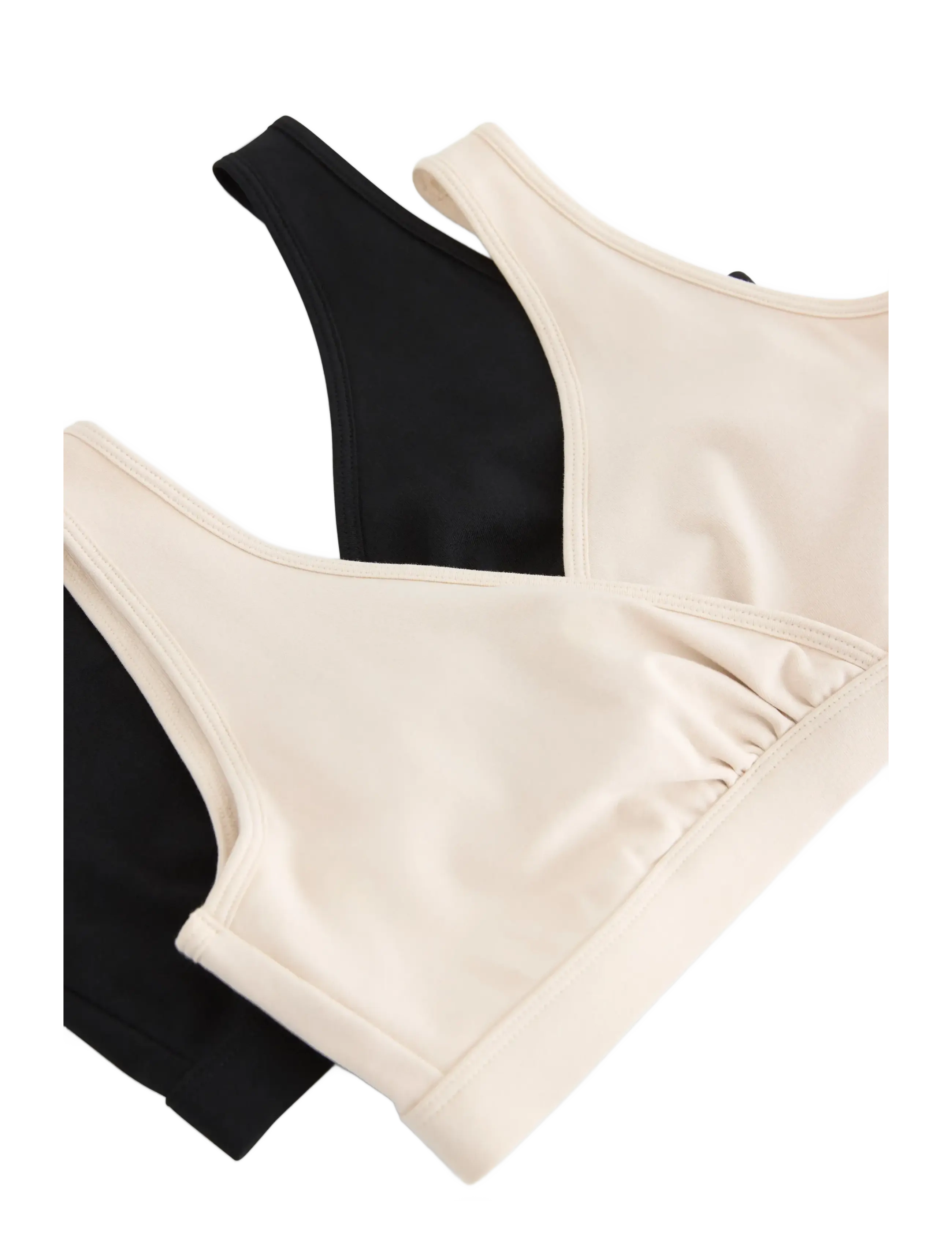 Lindex - Bra Nursing Wrap top CO 2 p - kaarituettomat rintaliivit - light beige - 3
