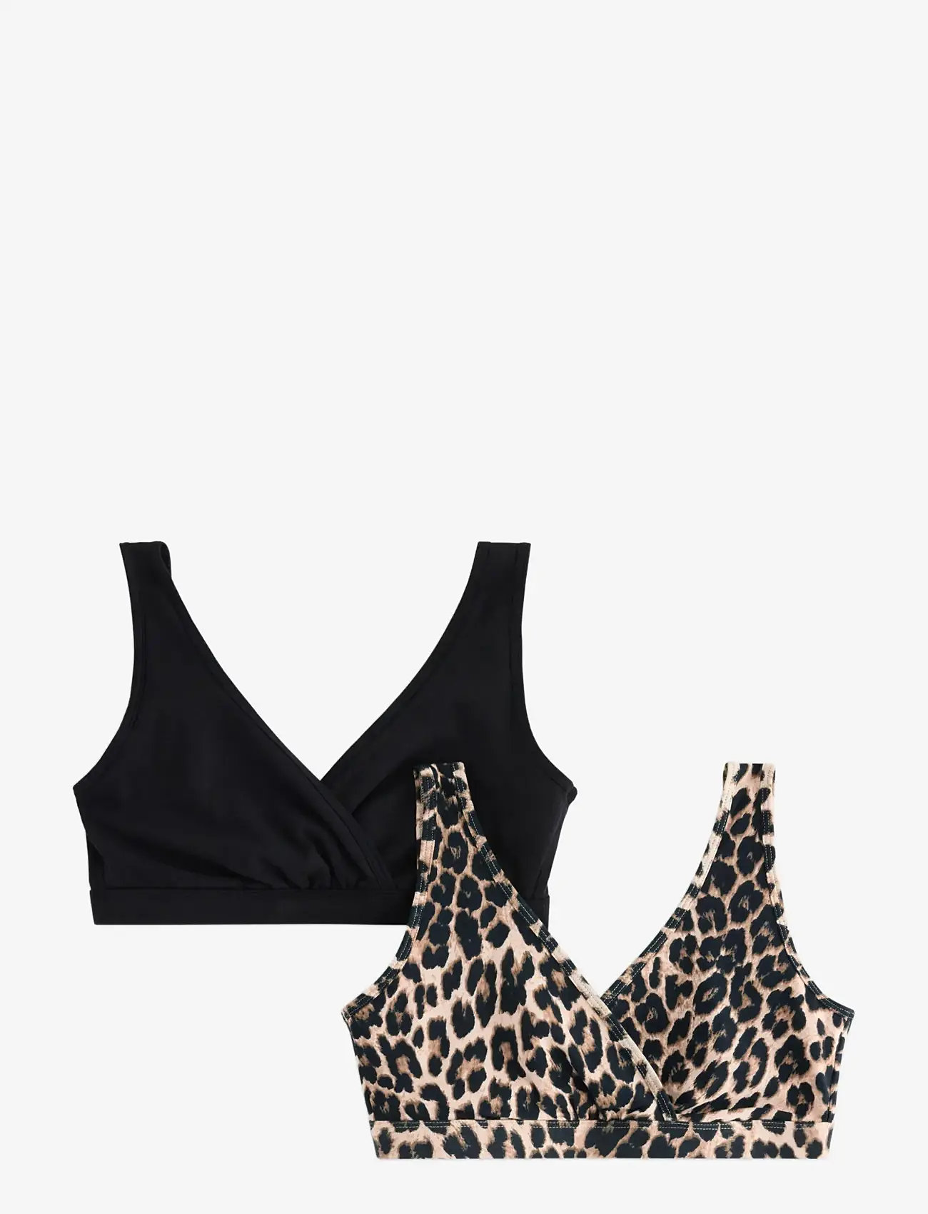 Lindex - 2-pack nursing bra - tugikaarteta rinnahoidjad - light brown - 1