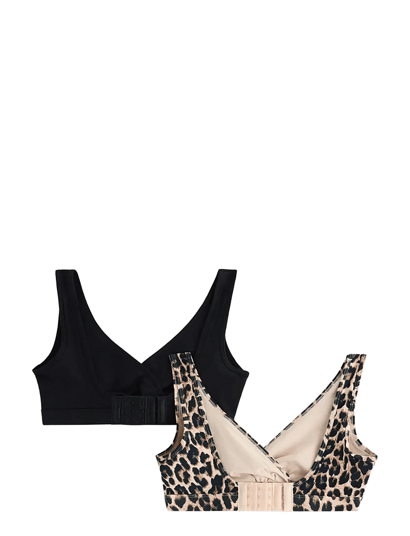 Lindex - 2-pack nursing bra - tugikaarteta rinnahoidjad - light brown - 2