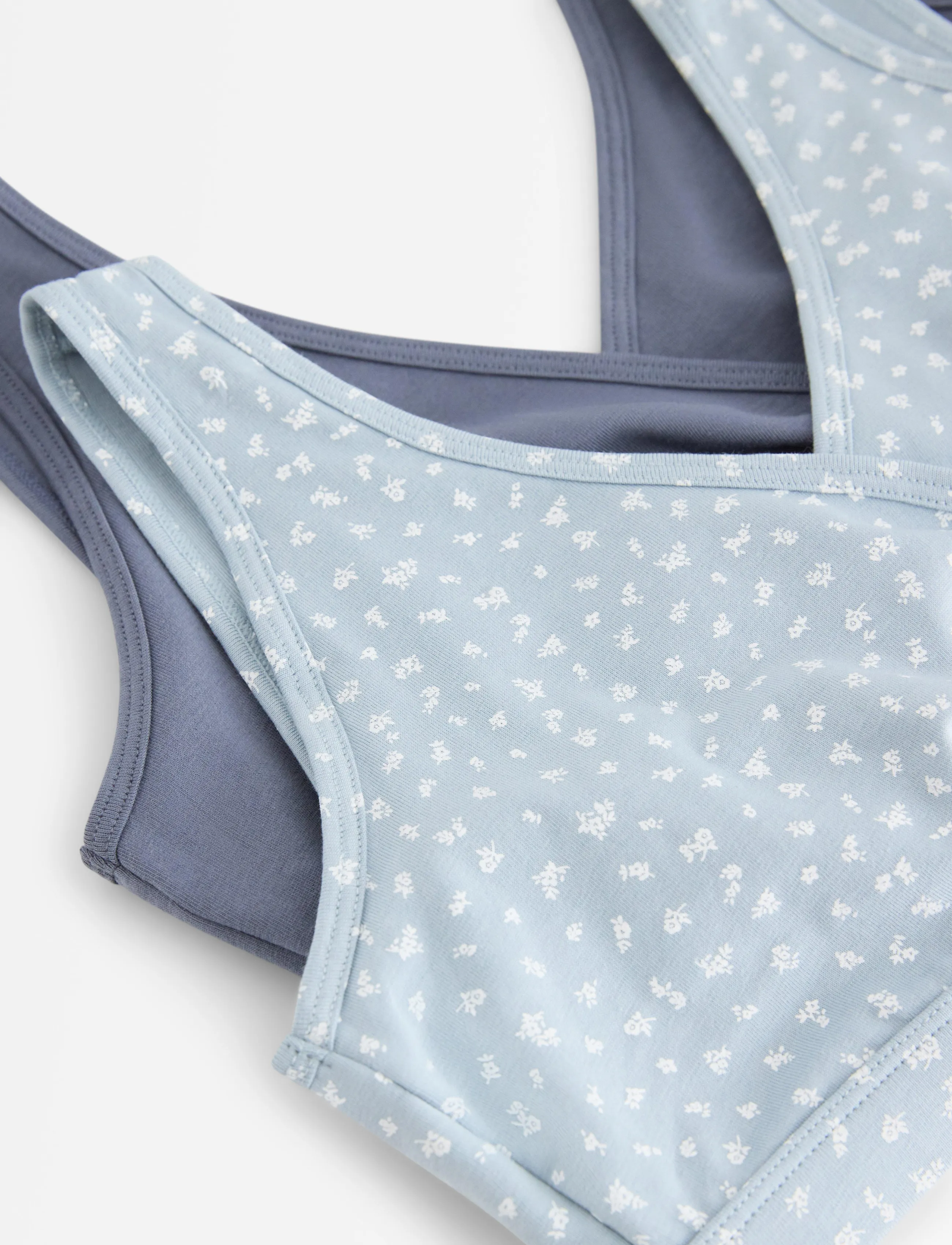 Lindex - 2-pack nursing bra - bügellose bhs - light dusty blue - 2