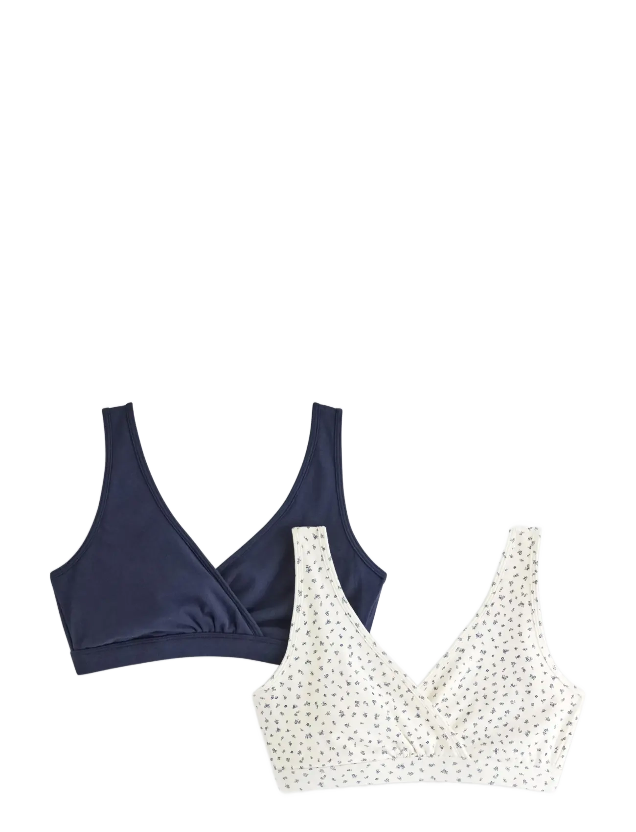 Bra Nursing Wrap top CO 2 p - LIGHT WHITE