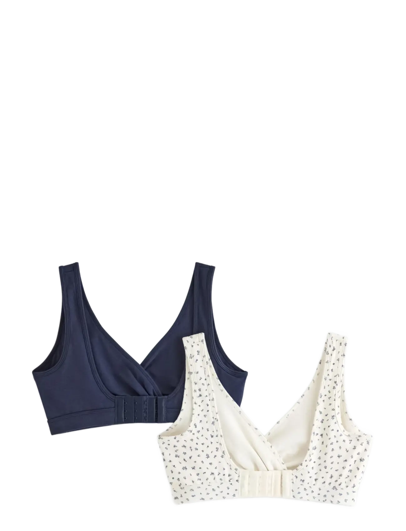 Lindex - 2-pack nursing bra - bygellösa bh:ar - light white - 2