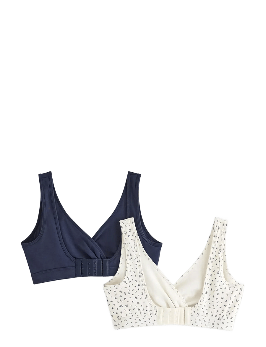 Lindex - Bra Nursing Wrap top CO 2 p - bügellose bhs - light white - 2