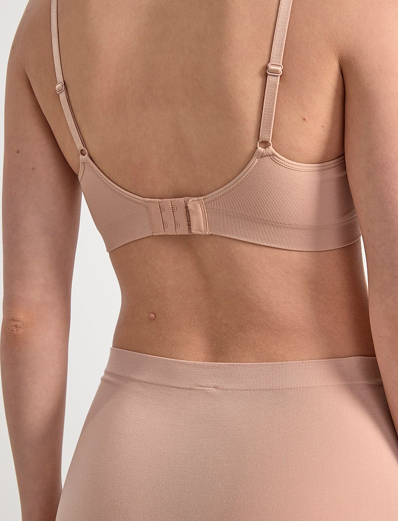 Lindex - Bra Flora seamless - bygellösa bh:ar - beige - 5