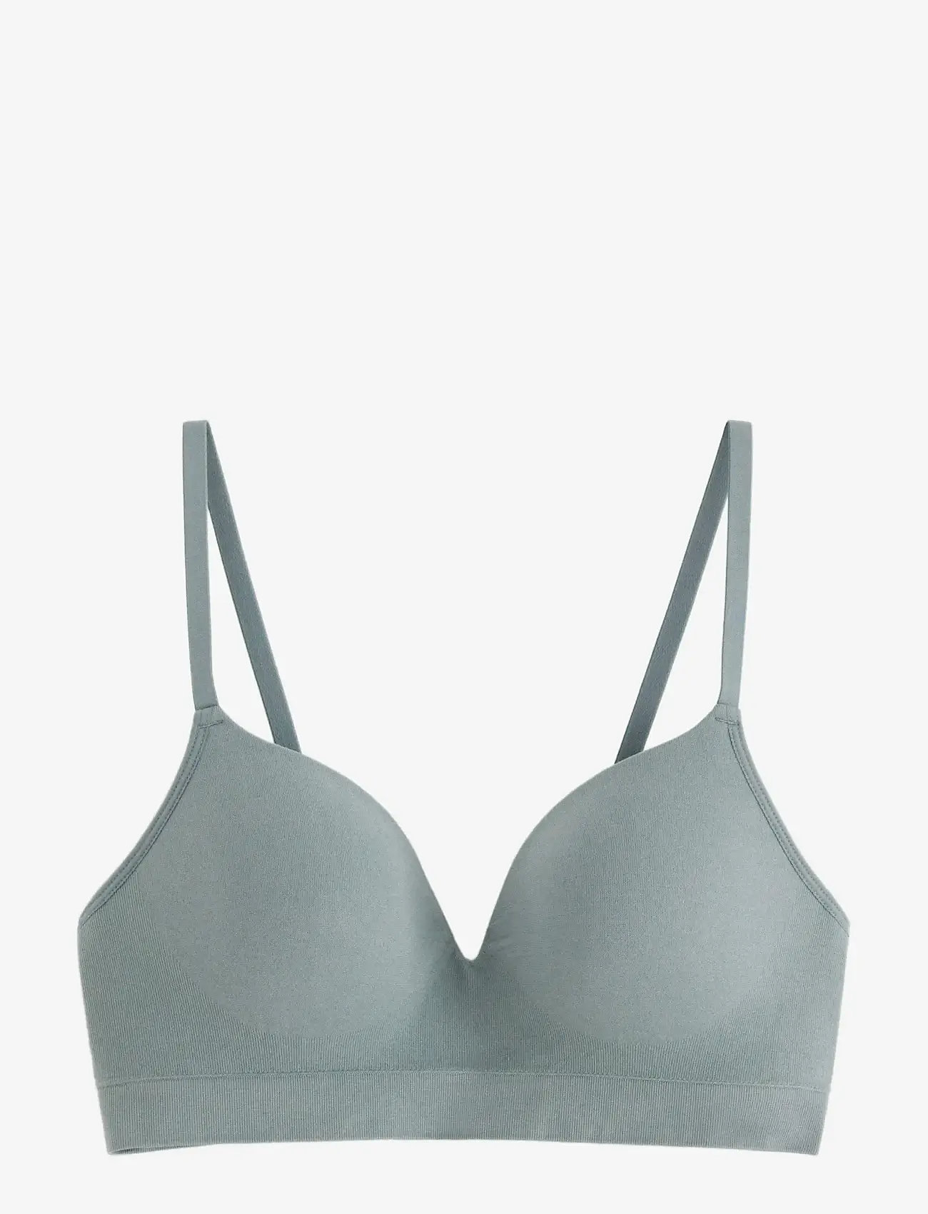 Lindex - Bra Flora seamless - bh'er uden bøjle - dark dusty green - 1