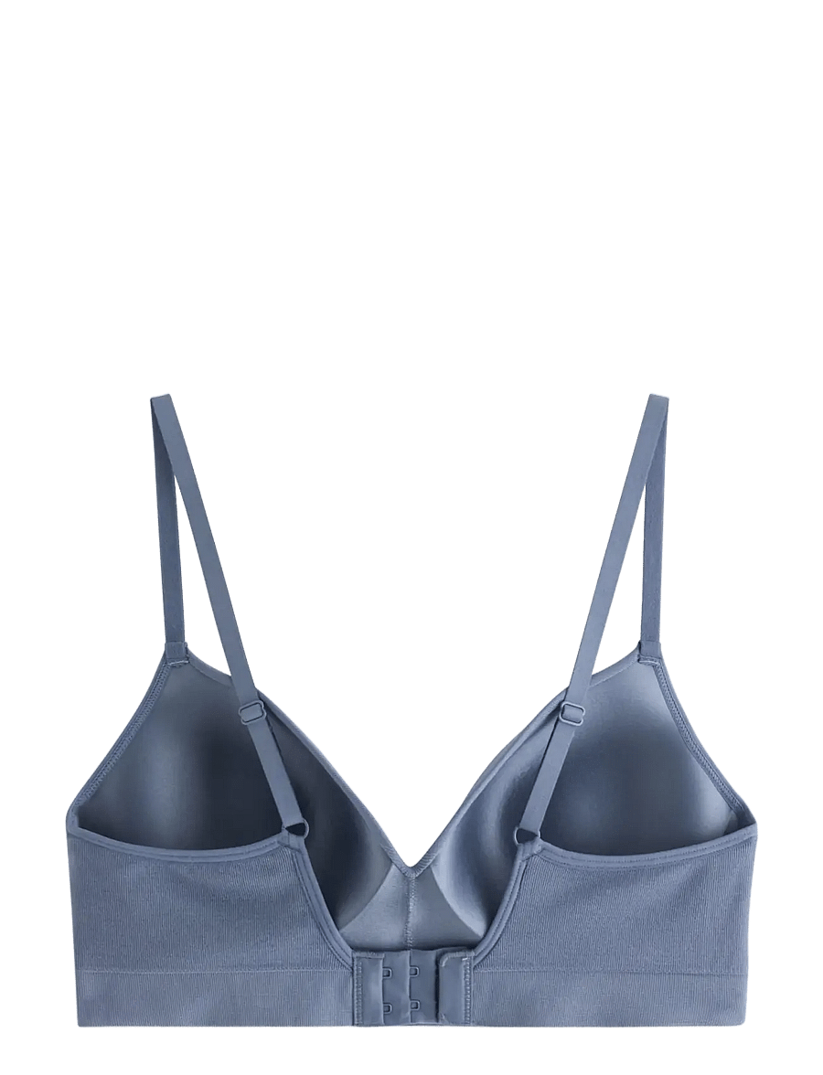 Lindex - Flora seamless wirefree bra - dark dusty grey - 2