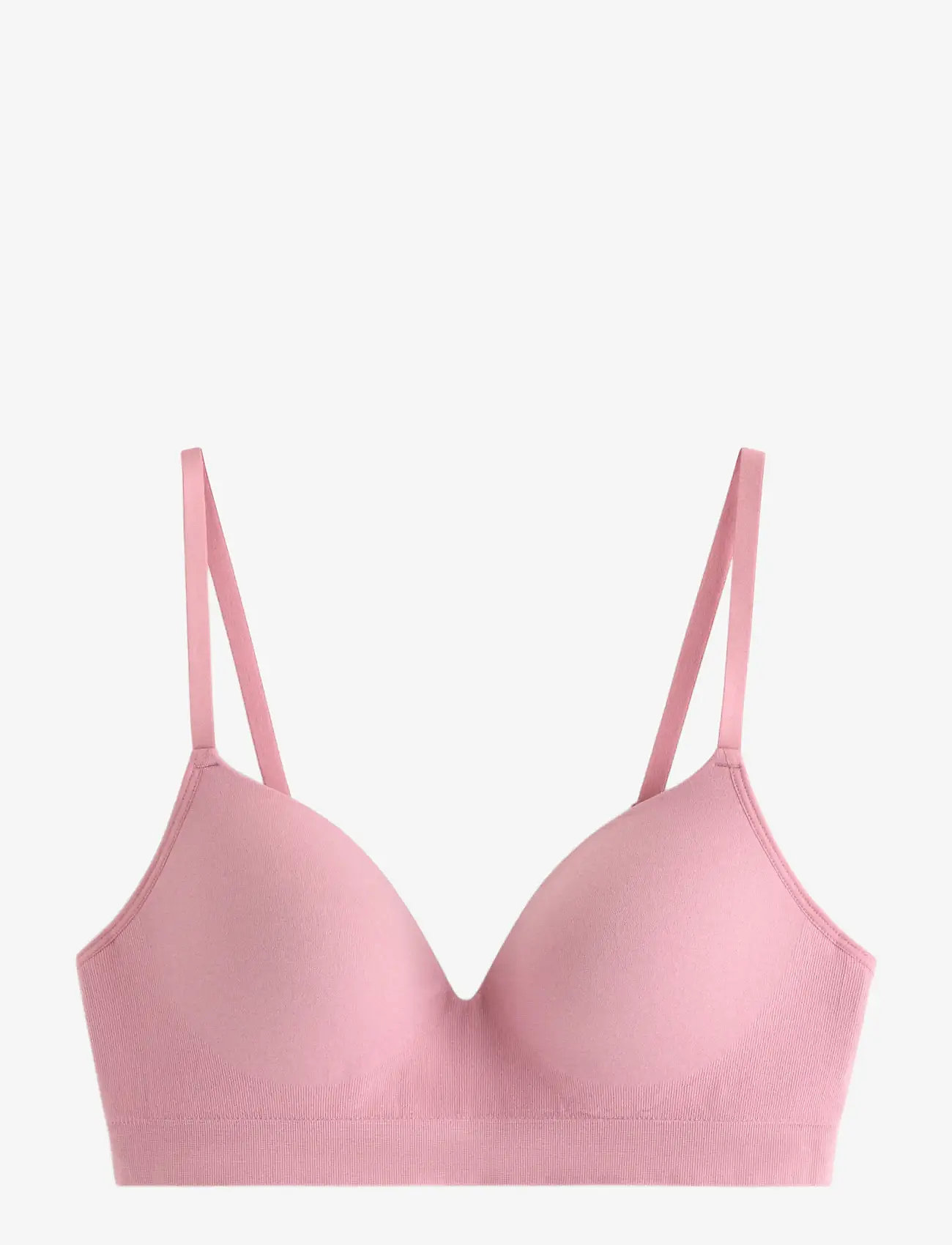 Lindex - Bra Flora seamless - bügellose bhs - dark dusty pink - 1