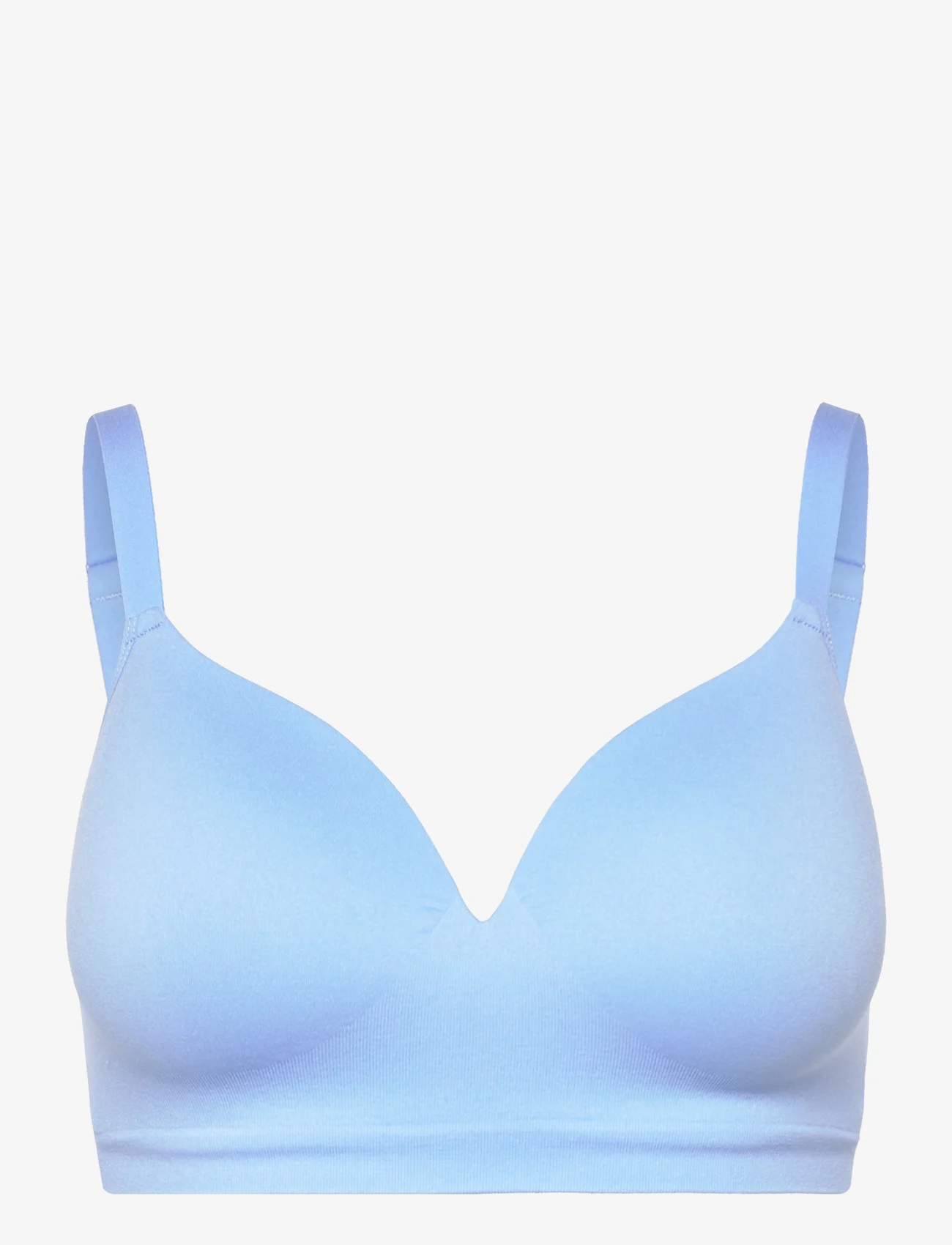 Lindex - Bra Flora seamless - kaarituettomat rintaliivit - light blue - 0