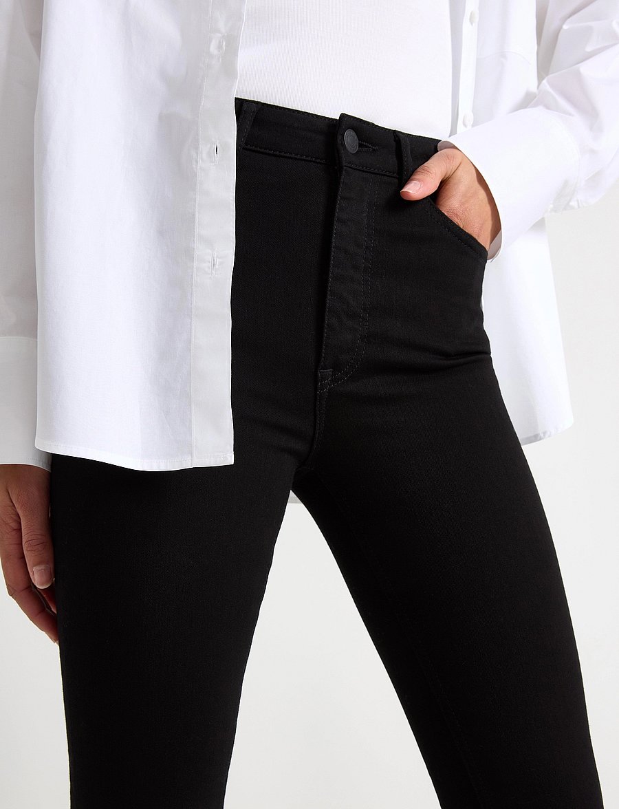 Lindex - Trousers denim Vera stay black - skinny jeans - black - 4