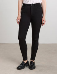 Lindex - Trousers denim Vera stay black - jeans slim - black - 0