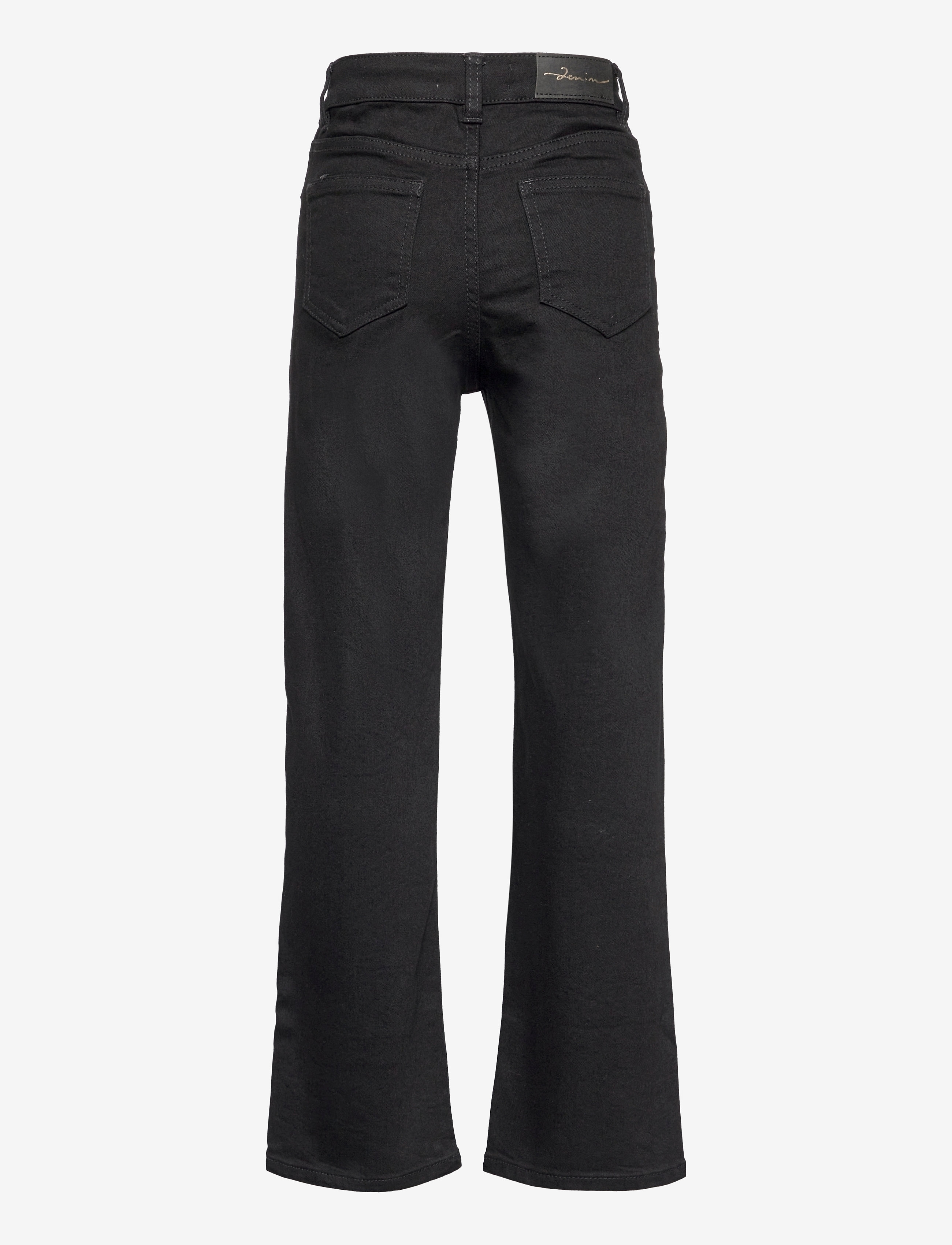 Lindex - Trousers denim Vanja black wid - džinsi ar platām starām - black - 2