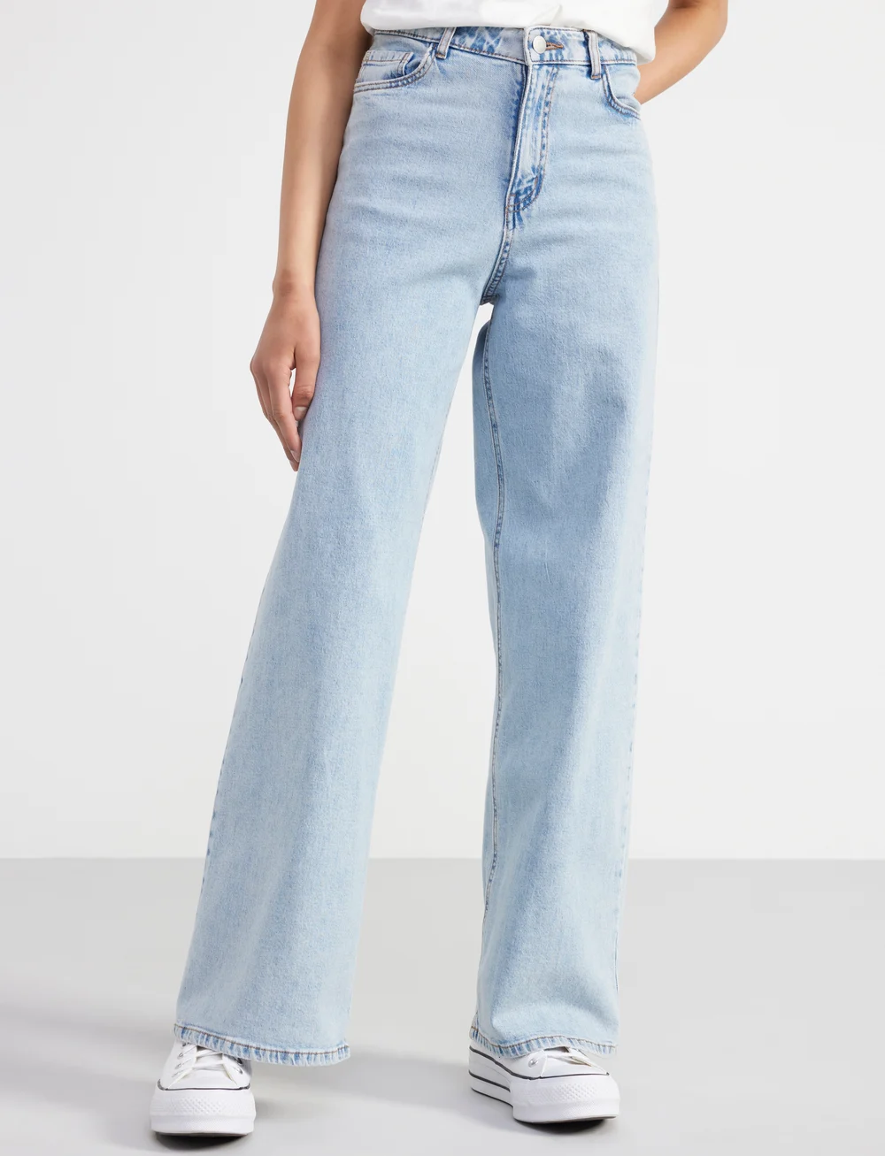 Lindex - Trousers denim Viola blue extr - vida jeans - light denim - 0