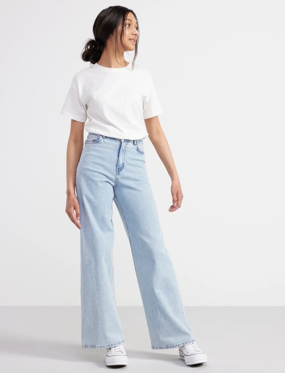 Lindex - Trousers denim Viola blue extr - vida jeans - light denim - 3