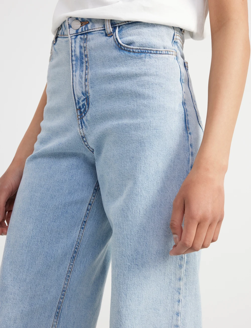 Lindex Trousers Denim Viola Blue Extr (DEX8146087) - Wide Lindex Trousers Denim Viola Blue Extr (DEX8146087) - Wide