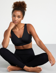 Lindex - Sport Bra Naima Nursing wrap - alhaisimmat hinnat - black - 2