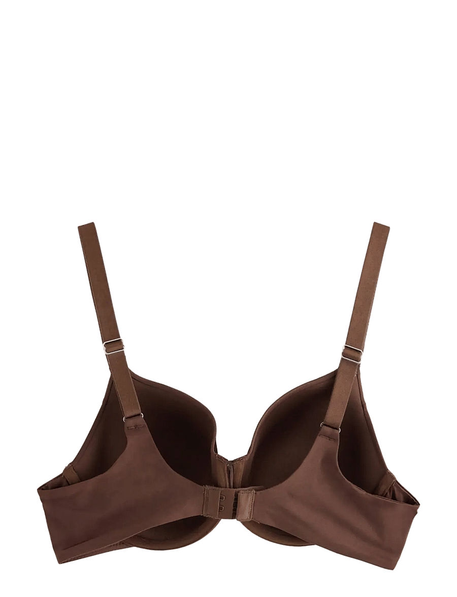 Lindex - Dahlia t-shirt bra - biustonosze full cup - dark brown - 1