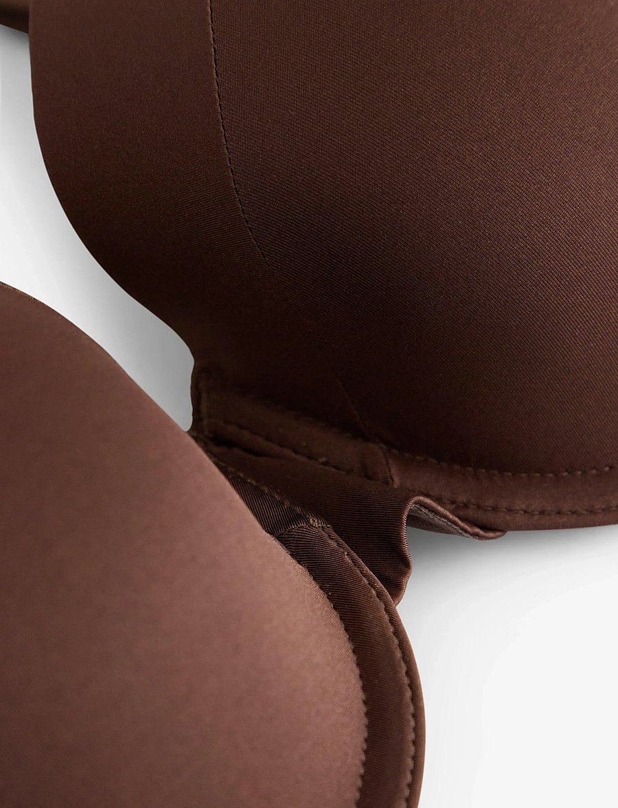 Lindex - Dahlia t-shirt bra - biustonosze full cup - dark brown - 2